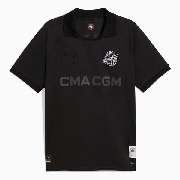 Tailandia Camiseta Marsella 125th Anniversary Negro